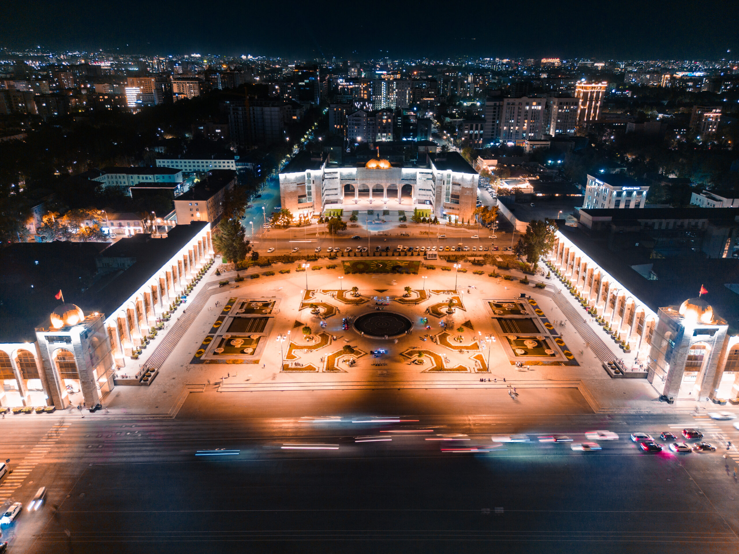 ala too central square of bishkek city at night 2025 04 01 11 01 58 utc scaled